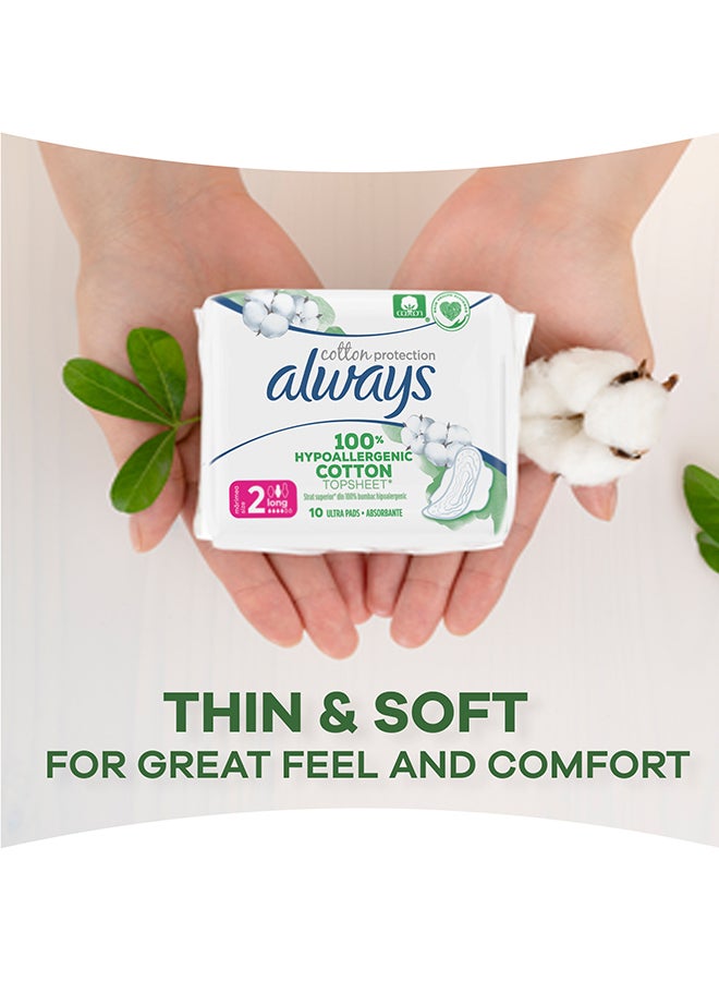 Hypoallergenic Cotton Sanitary Pads With Wings 18 Count Multicolour