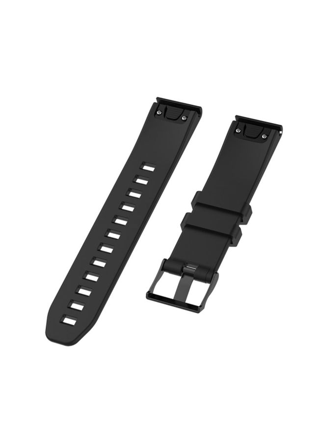 Voberry Replacement Watch Band With Tools For Garmin Fenix 5 Plus Black - Image 2