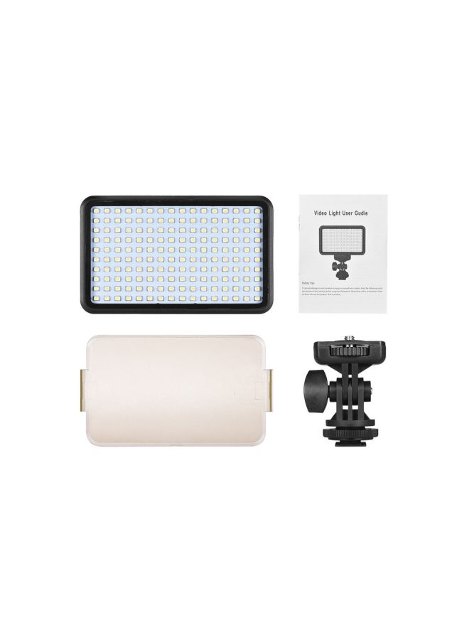PAD160 LED Dimmable Fill Light Panel 12W with Camera Mount and CT Filter White