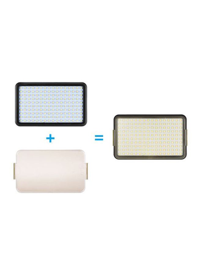 PAD160 LED Dimmable Fill Light Panel 12W with Camera Mount and CT Filter White