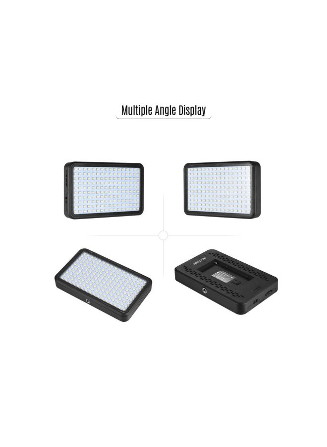PAD160 LED Dimmable Fill Light Panel 12W with Camera Mount and CT Filter White