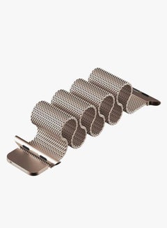 MARGOUN Milanese Loop Stainless Steel Band for Apple Watch 42/44/45mm Gold  - Image 2