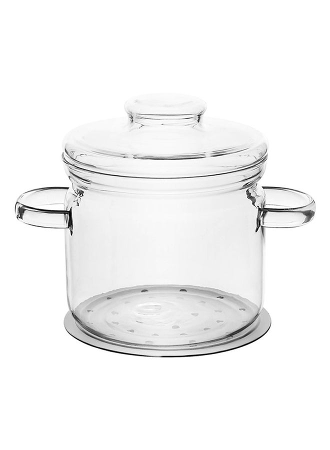 ترميسيل وعاء طهي من الزجاج مع حامل شفاف 14.5x14x22سم - Image 1
