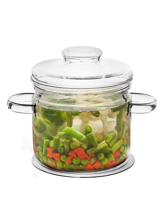 ترميسيل وعاء طهي من الزجاج مع حامل شفاف 14.5x14x22سم - Image 2