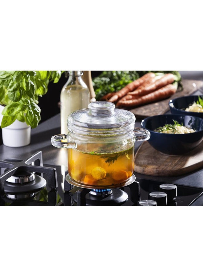 ترميسيل وعاء طهي من الزجاج مع حامل شفاف 14.5x14x22سم - Image 3