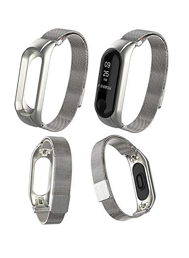 شاومي سورا بديل لساعة شاومي مي باند 3 فضي - Image 4