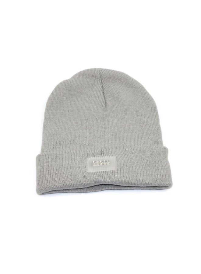 Led Winter Warm Beanie Cap Light Grey - Image 1