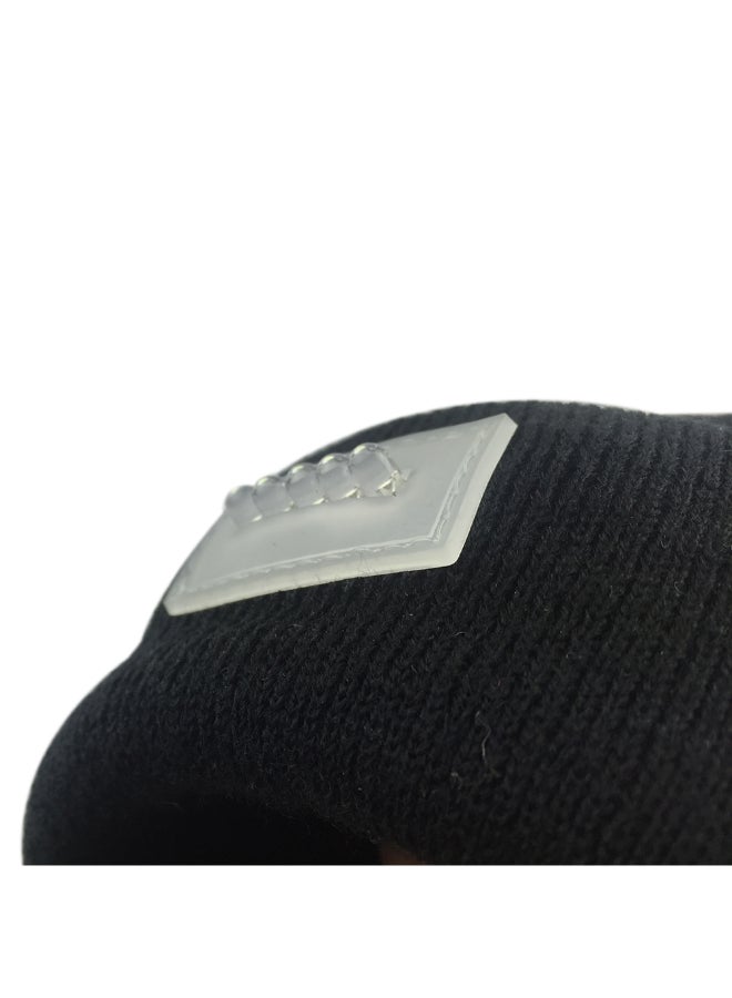 Led Winter Warm Beanie Cap Light Grey - Image 3