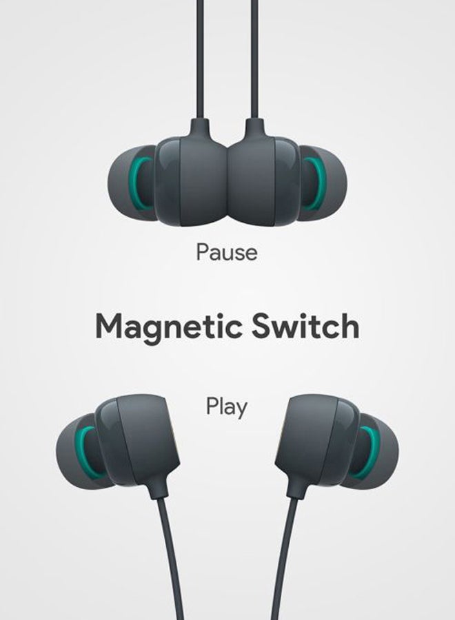 Wirless In-Ear Neckband Earphones Grey