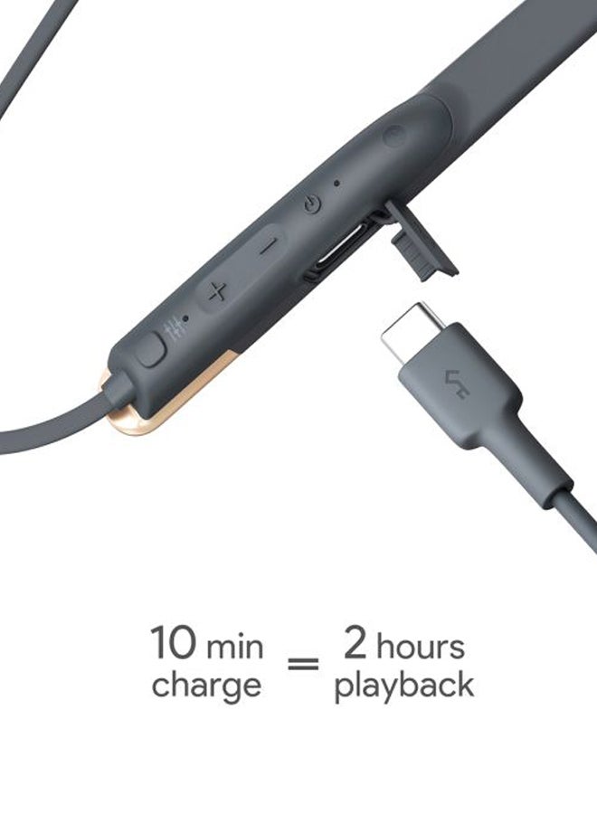 Wirless In-Ear Neckband Earphones Grey