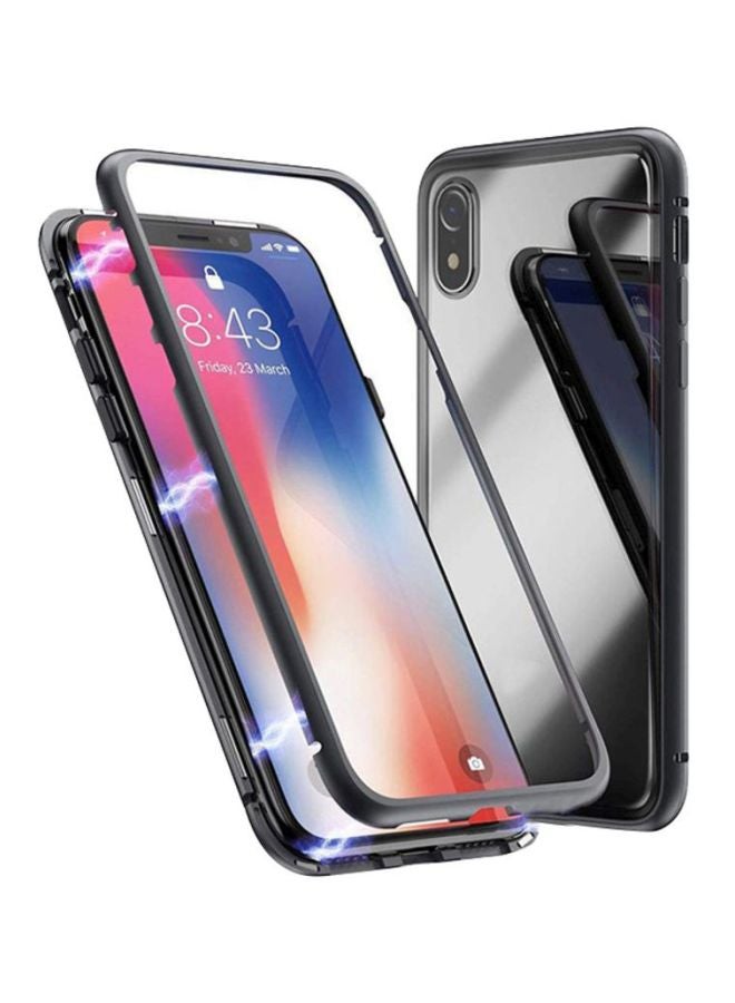 LNKOO Magnetic Adsorption Case For Apple iPhone XR Black/Clear  - Image 3