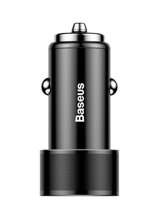 Baseus Dual-USB Car Phone Charger With Data Sync Charging Cable - Image 2