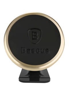 Baseus 360-Degree Magnetic Car Mount Dashboard Cell Phone Holder Compatible For iPhone 13 Pro/13 Pro Max/13/13 Mini, iPhone 12/11 Pro, iPhone Xs XR X SE 8 7 Plus 6S 6, Samsung Galaxy S20 S10 S9 S8 Plus Note 10 9 Black/Gold  - Image 2