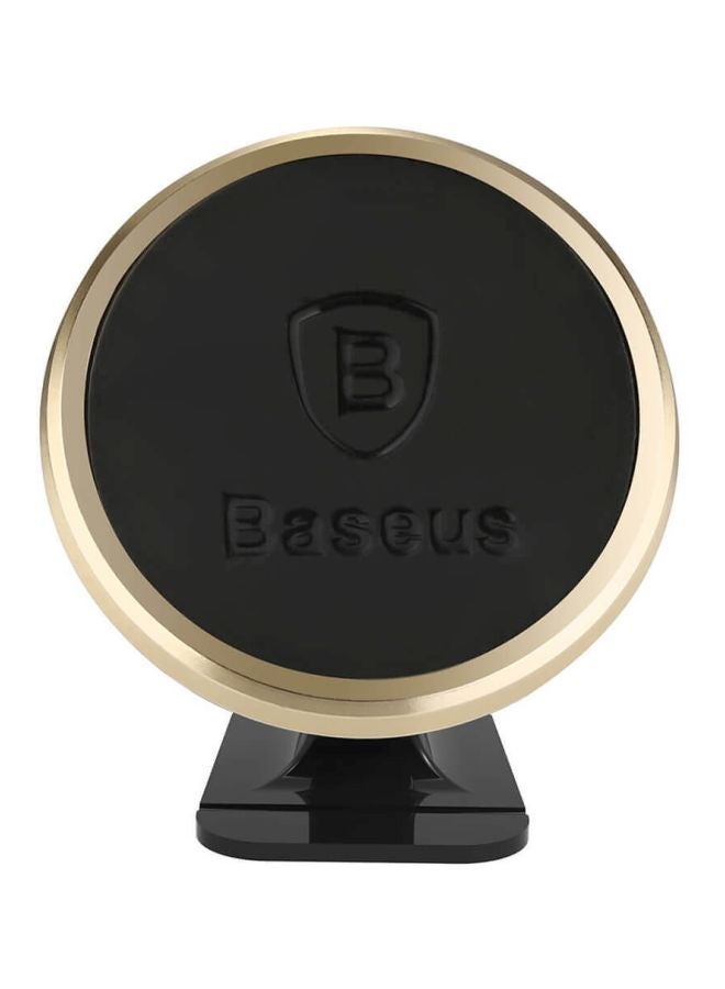 Baseus 360-Degree Magnetic Car Mount Dashboard Cell Phone Holder Compatible For iPhone 13 Pro/13 Pro Max/13/13 Mini, iPhone 12/11 Pro, iPhone Xs XR X SE 8 7 Plus 6S 6, Samsung Galaxy S20 S10 S9 S8 Plus Note 10 9 Black/Gold  - Image 2