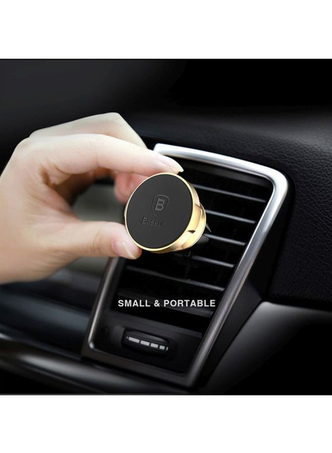 Baseus 360-Degree Magnetic Car Mount Dashboard Cell Phone Holder Compatible For iPhone 13 Pro/13 Pro Max/13/13 Mini, iPhone 12/11 Pro, iPhone Xs XR X SE 8 7 Plus 6S 6, Samsung Galaxy S20 S10 S9 S8 Plus Note 10 9 Black/Gold  - Image 3