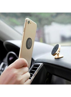 Baseus 360-Degree Magnetic Car Mount Dashboard Cell Phone Holder Compatible For iPhone 13 Pro/13 Pro Max/13/13 Mini, iPhone 12/11 Pro, iPhone Xs XR X SE 8 7 Plus 6S 6, Samsung Galaxy S20 S10 S9 S8 Plus Note 10 9 Black/Gold  - Image 4