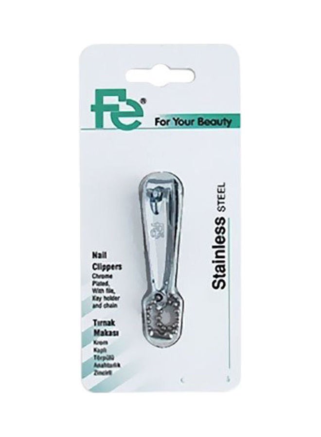 Fe Nail Clippers (Small) Chrome Plated, Key Holder Silver 20grams