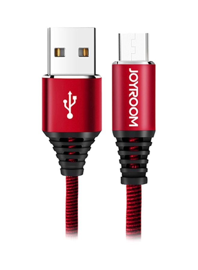 Micro USB Data Sync Charging Cable Red