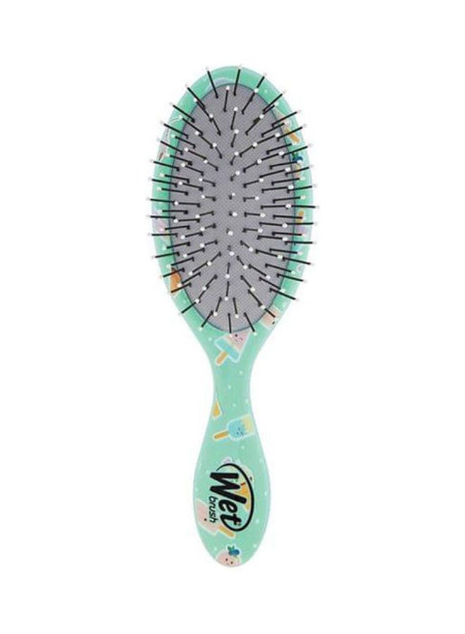 فرشاة لفك تشابك الشعر للأطفال بلون آيس كريم أخضر 22.8سم - Image 2