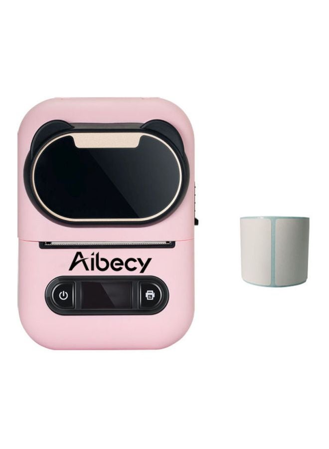 Aibecy Portable Thermal Label Printer Black/Pink/Grey  - Image 3