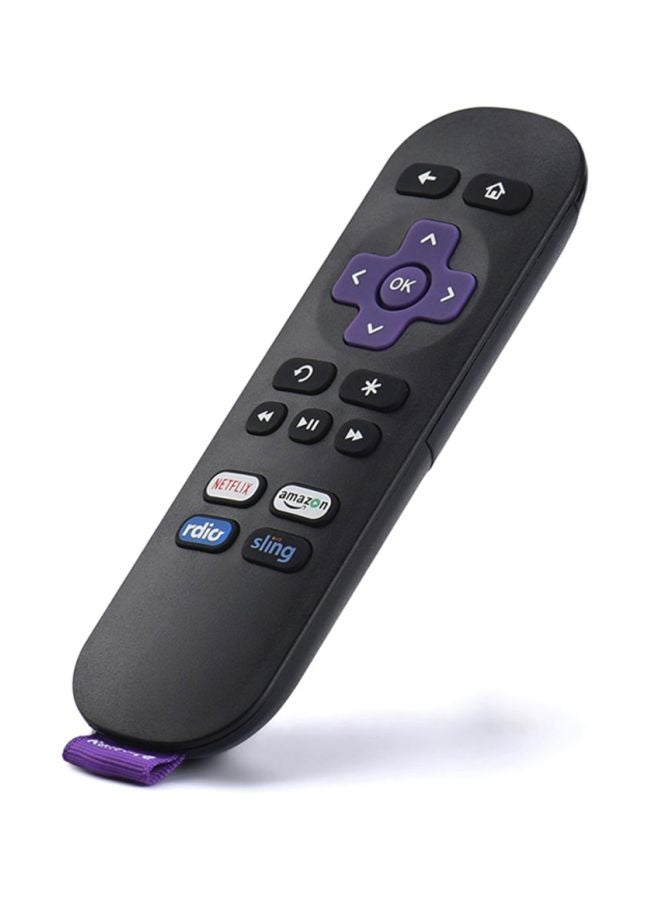 Voberry Replacement Remote For ROKU 1/ 2/ 3/ 4 LT HD XD XS Black/Purple - Image 2