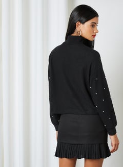 NEW LOOK Polka Dot Pattern Blouse Black  - Image 2