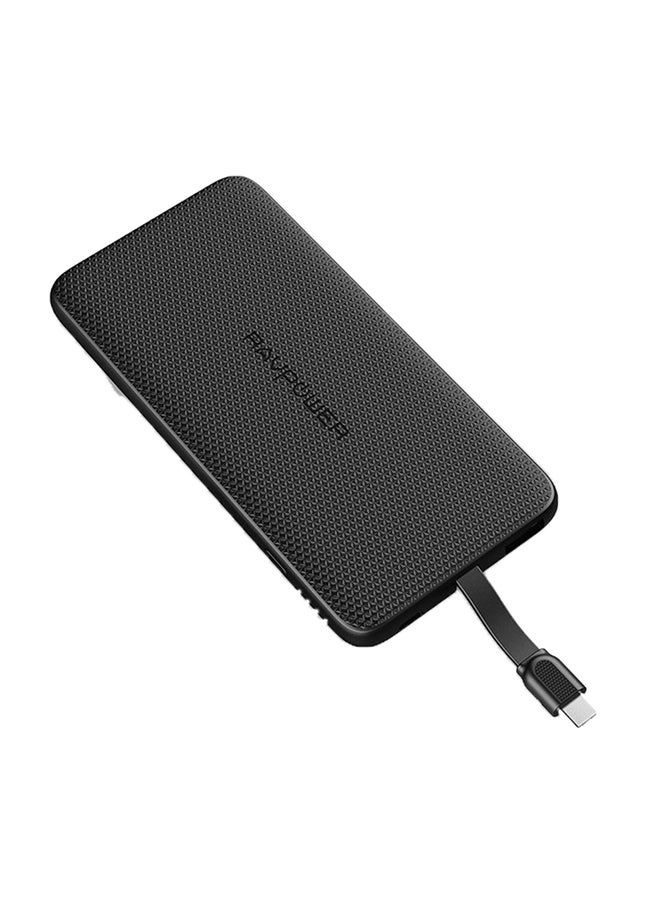 راف باور باور بنك محمول مع كابل Type-C 10000.0 mAh أسود - Image 2
