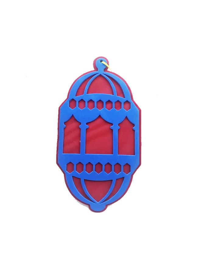 Generic double face colorful lantern Ramdan decoration Blue/Red Large 
