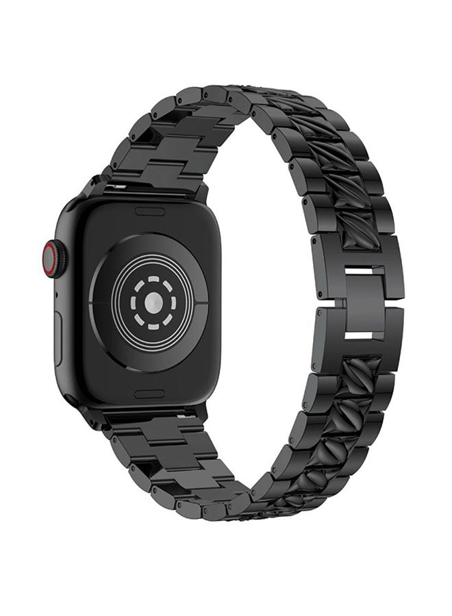 Voberry Replacement Band Strap For Apple Watch Series 4 44mm Black - Image 2