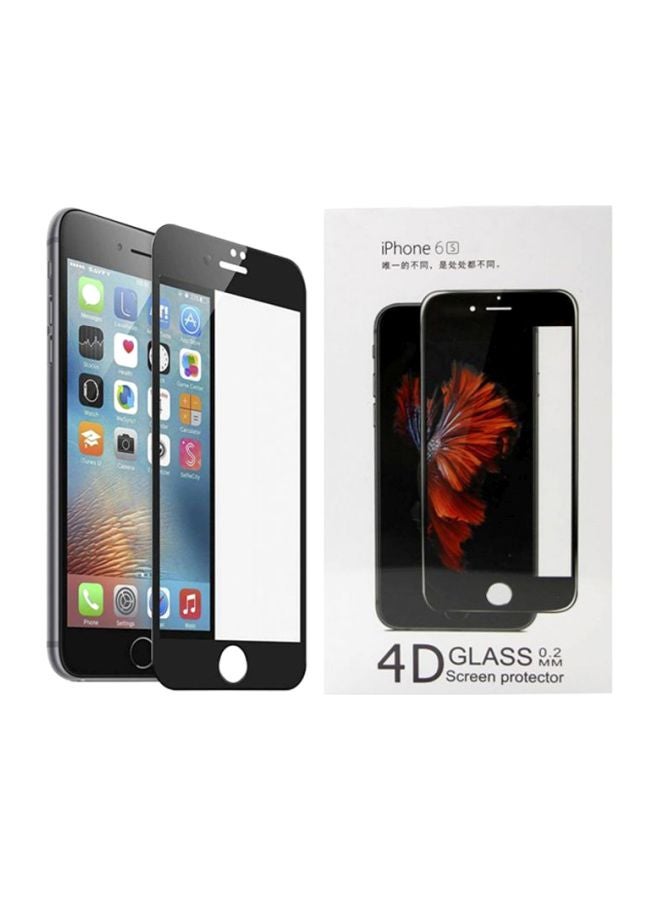MARGOUN 4D Tempered Glass Screen Protector For Apple iPhone 6/6S Black/Clear - Image 2