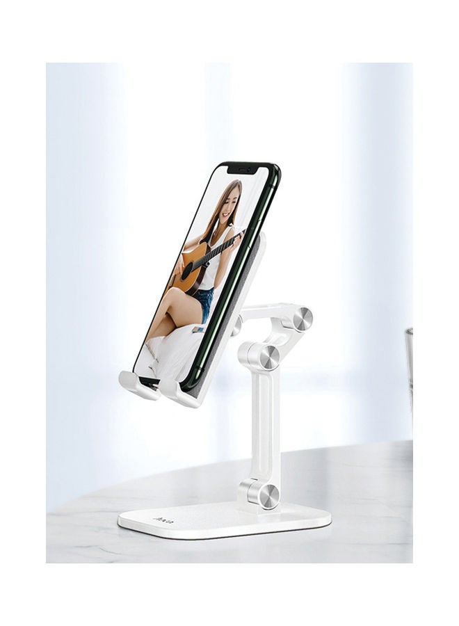 Hoco Excellent Double Folding Phone Stand 4.7-13 inches White - Image 2
