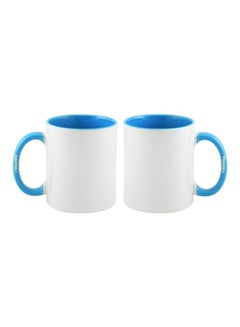 FBGenics 2-Piece King And Queen Printed Mug Blue/White/Black  - Image 2
