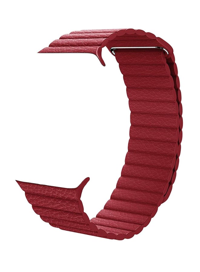 مارجون سوار بديل حلقي لساعة أبل ووتش سيريز 3/2/1 أحمر - Image 1