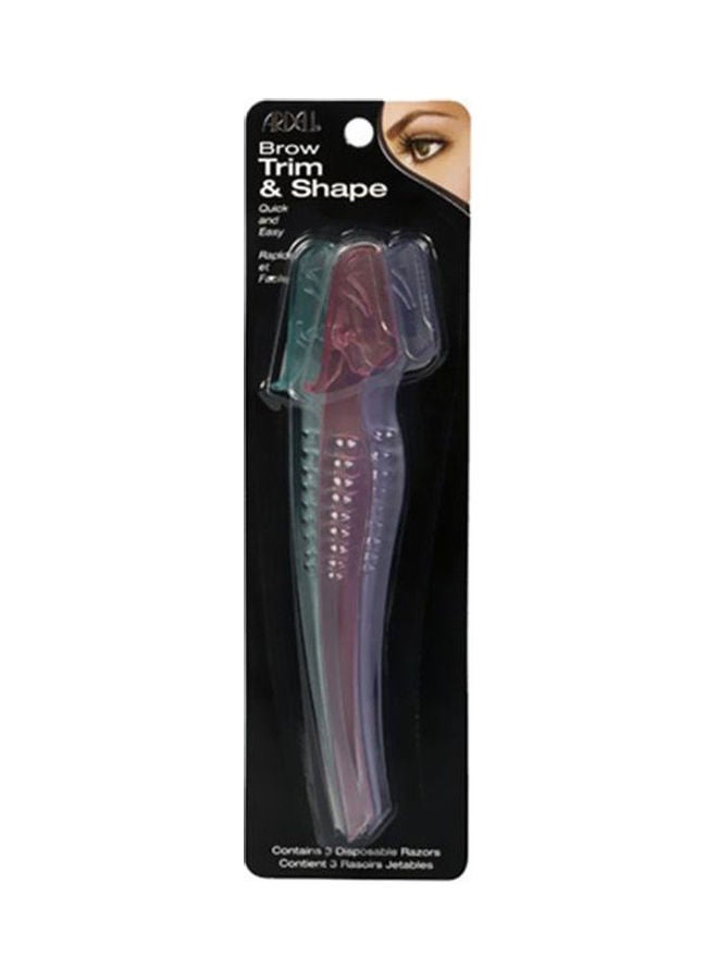 ARDELL - Pack Of 3 Ardell Brow Trim And Shape Grooming Tool Multicolour - Image 1