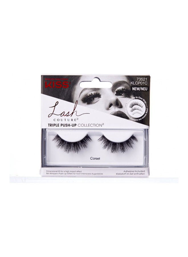 KISS - lashes Triple Push-Up Corset Black - Image 1