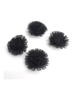 Generic 100-Piece Cloth Material Flower Black  - Image 3
