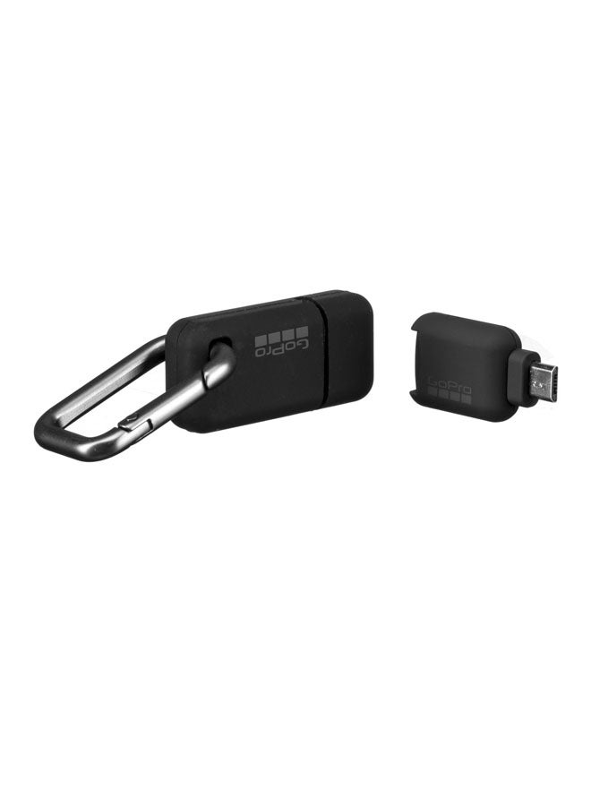 GoPro - Quick Key Micro USB Mobile microSD Card Reader Black - Image 1