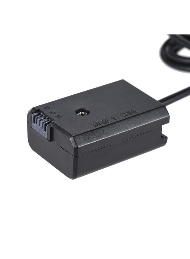 أندوير كابل قرين من منفذ D-Tap إلى بطارية NP-FW50 بتيار مستمر أسود - Image 5