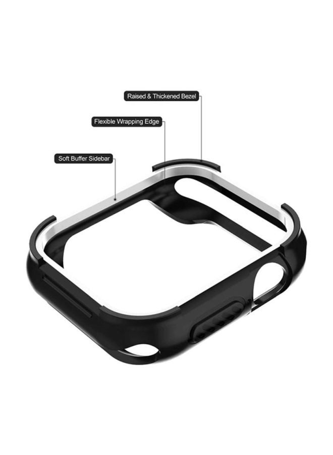 Ozone Protective Case Cover For Apple Watch Series 4/5 44 mm Black/Silver - Image 2