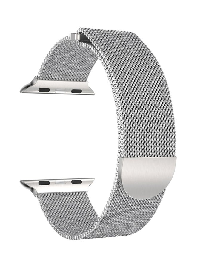 Voberry Stainless Steel Replacement Band For Apple Watch Series 3 42mm Silver - Image 1