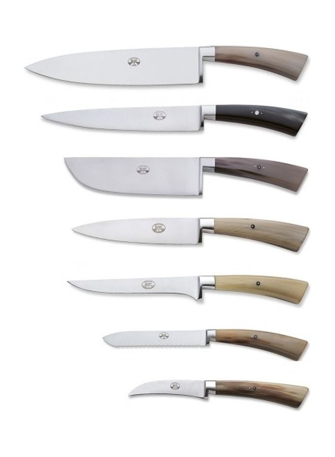 بيرتي طقم سكاكين مطبخ وطاولة مكوّن من 14 قطعة. بني/فضي - Image 2