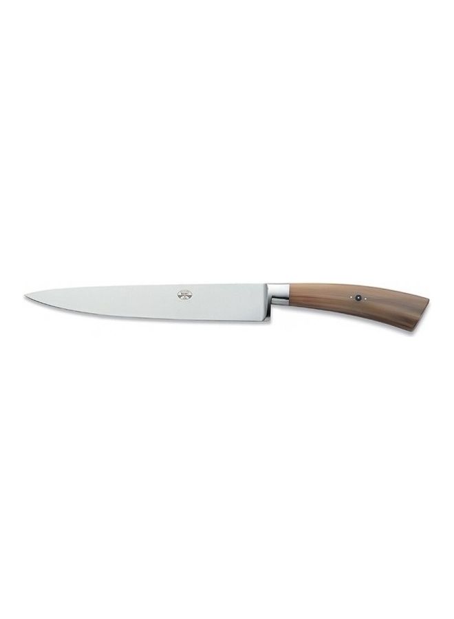 BERTI - Salami Knife With Holder Brown/Silver 20.8cm - Image 1
