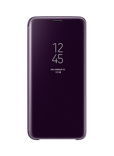Clear View Standing Cover For Galaxy S9 Plus Purple