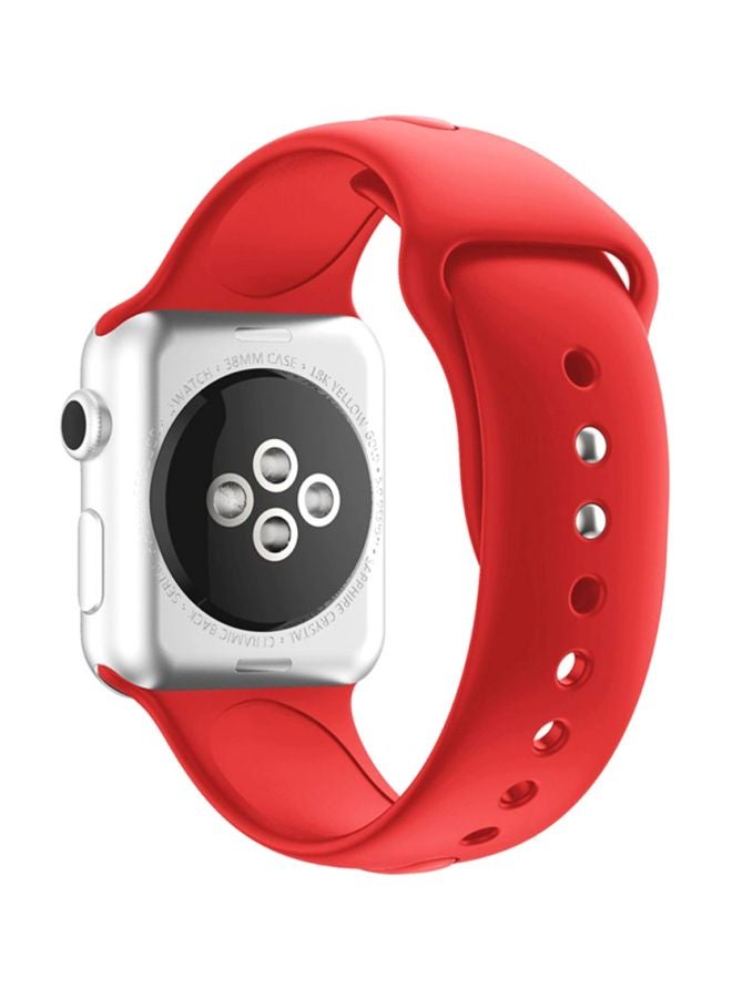 Voberry Replacement Band For Apple Watch Series 1/2 42mm Red  - Image 3