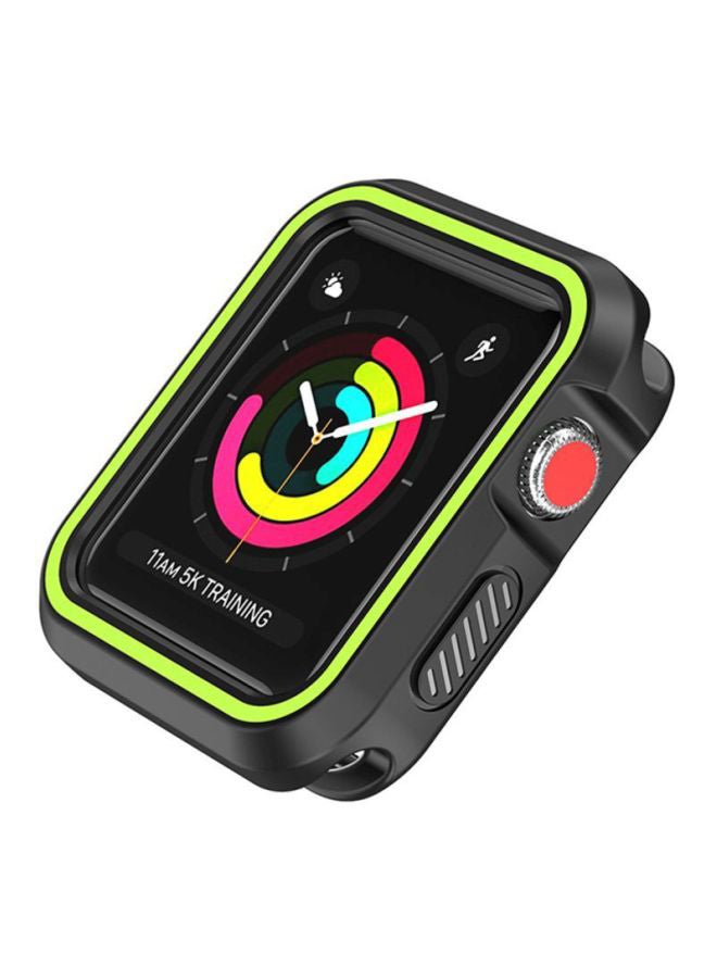 Voberry Rugged Armor Bumper Protective Case Cover For Apple Watch Series 1/2/3 38mm Black/Green - Image 4