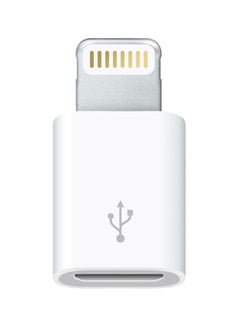 Lightning To Micro USB Adapter White