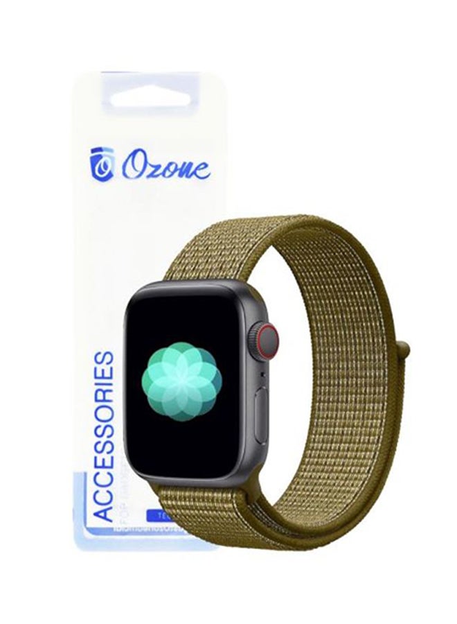 Ozone Replacement Band For Apple Watch Series 1/2/3/4 42mm/44mm Olive Green - Image 2
