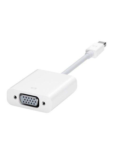 Mini Display Port To VGA Adapter White