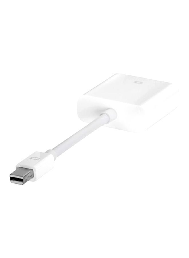 Mini Display Port To VGA Adapter White