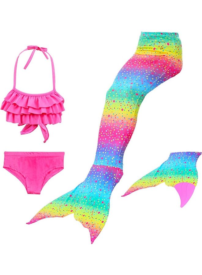 XiuWoo 4-Piece Mermaid Themed Costume Set 140cm - Image 1